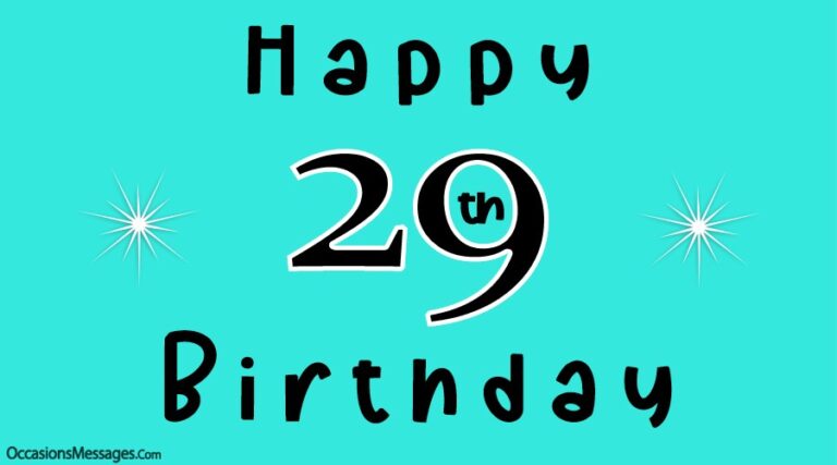 Joyeux 29e anniversaire - Meilleurs vœux pour les 29 ans