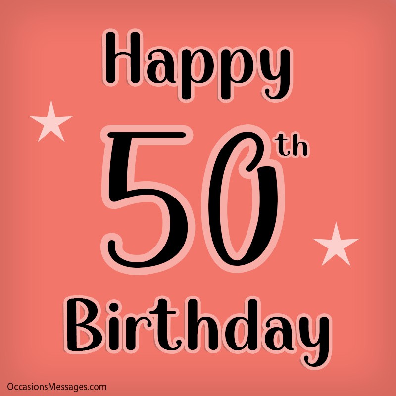 Joyeux 50ème anniversaire à toi