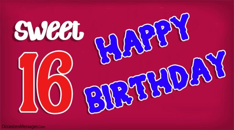 Joyeux 16e anniversaire - Messages Sweet Sixteen