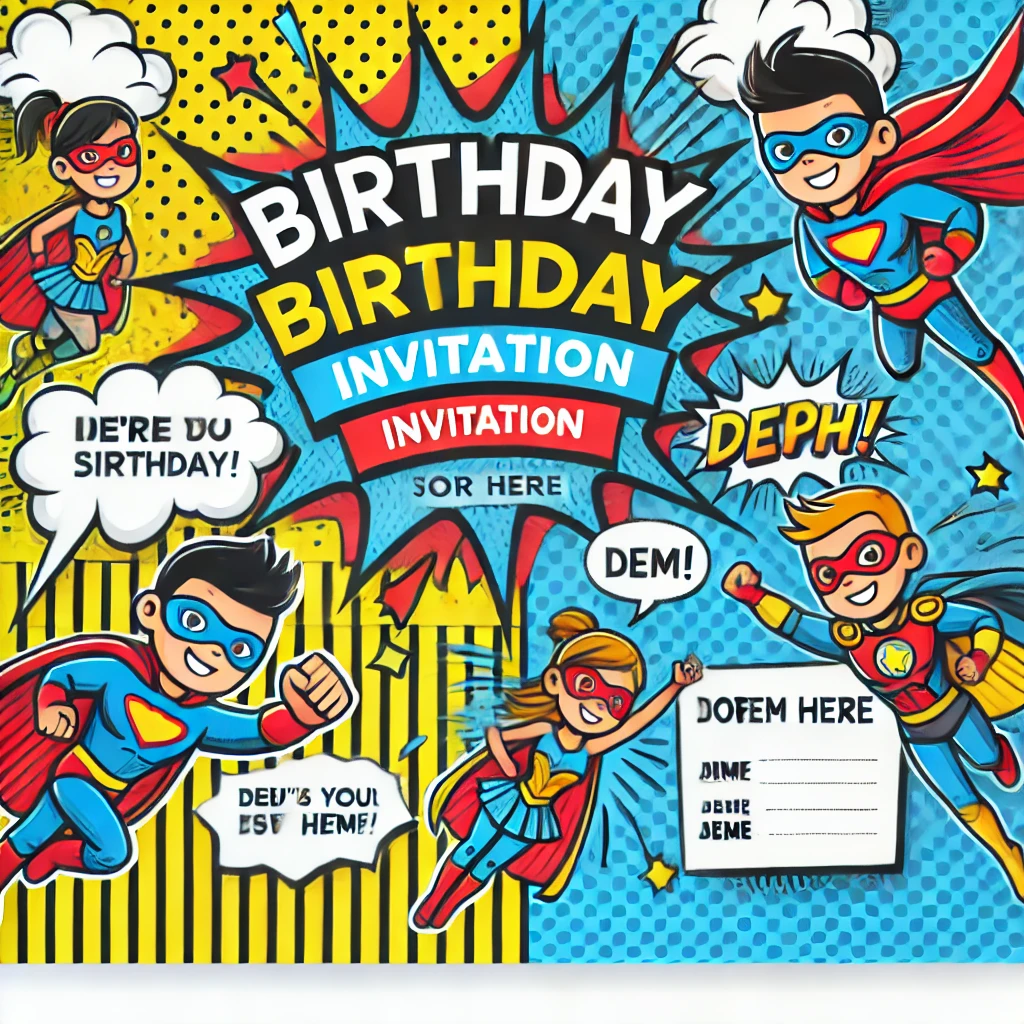 Types d'Invitations d'Anniversaire Imprimables