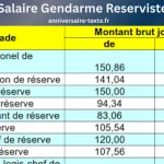 Salaire Gendarme Reserviste