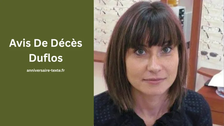 Avis De Décès Duflos